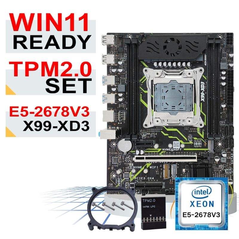 X99-XD3/TPM2.0/E5-2678V3/Fan base