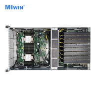 새로운 맞춤형 2개의 인텔 4세대/5세대 제온 CPU 4U 8카드 5090 GPU 베어본 서버 AI 컴퓨팅 HPC 4U 서버 솔루션