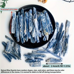 Ventes en gros de baguettes en kyanite naturelle rayée, cristal de quartz de guérison, artisanat facile à réaliser, pour la décoration intérieure personnalisée et les projets faits main - Product Image 2