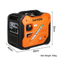 Generador Inverter de Onda Sinusoidal Pura de 6.5kW, Generador de Gasolina Súper Silencioso de 6500W para Vida en Autocaravanas y Energía Profesional para Exteriores