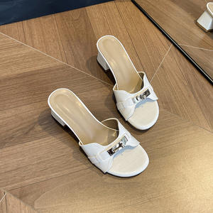 Sandales à talons hauts ouvertes d'été QuiteS, talons épais, chaussures décontractées, sexy et élégantes pour femmes - Product Image 4