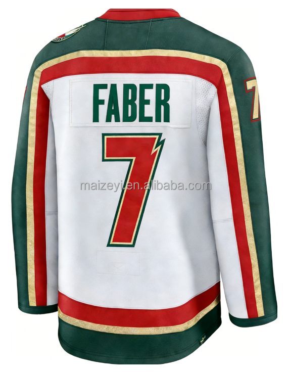 #7 Brock Faber White 25th Anniversary