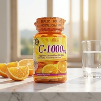Comprimés de Vitamine C 1000mg avec Extraits d'Herbes, Complément Végétalien pour la Peau et le Système Immunitaire