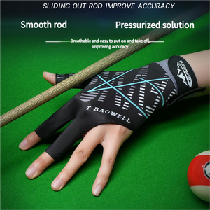 Gants <span class=keywords><strong>de</strong></span> <span class=keywords><strong>billard</strong></span> professionnels à trois doigts ouverts gants <span class=keywords><strong>de</strong></span> <span class=keywords><strong>billard</strong></span> respirants légers et antidérapants à haute élasticité - Product Image 3