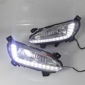 LED DRL un trou d'ampoule antibrouillard pour <span class=keywords><strong>hyundai</strong></span> santa fe ix45 2013 2014 <span class=keywords><strong>2015</strong></span> Lampe de conduite antibrouillard Daytime Running light car auto parts - Product Image 5