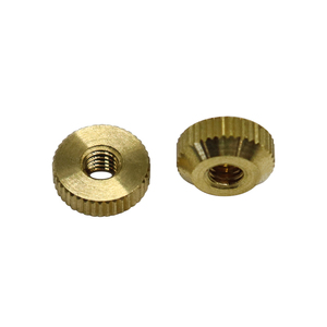Pièces en laiton tournées sur mesure, composant d'écrou fileté usiné pour équipement mécanique - Product Image 1