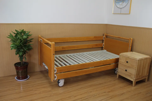 Lit médical en bois pour les soins à <span class=keywords><strong>domicile</strong></span>, lits d'hôpital en bois pour les soins infirmiers à <span class=keywords><strong>domicile</strong></span>, lit de soins pour les <span class=keywords><strong>personnes</strong></span> âgées - Product Image 5