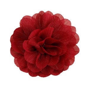 Fleurs en crêpe chiffon Yupu 10 cm, camélia en tissu transparent, décoration florale pour vêtements, chaussures, chapeaux, accessoires - Product Image 5