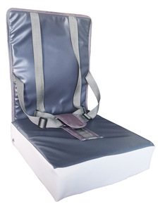 Chaise haute durable et robuste pour bébés et enfants, coussin personnalisé, siège portable antidérapant, <span class=keywords><strong>rehausseur</strong></span> carré en éponge avec sangle - Product Image 3