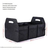 Boîte de rangement pour coffre de voiture transfrontalière, organisateur de voiture, grande capacité, pliable, en polyester, pour véhicules