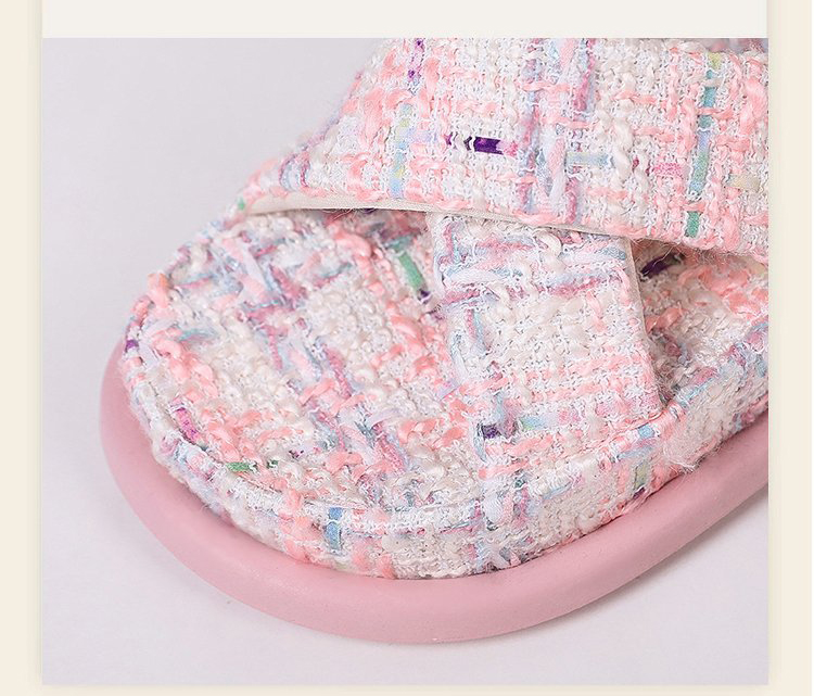 Ladies Slippers for Summer Thick Bottoming Cross Fish Mouth Beach Holiday Half Slipper Sandals