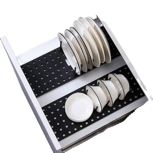 Home Dry <b>Plate</b> <b>Rack</b> with Drain Dish Holder Bowl Storage and Shelving for Household Dishes Cups Cutlery Countertop Organizer - Product Image 1