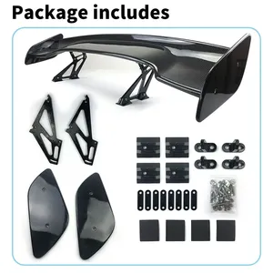 XGS 2025 OEM Car Universal Adjustable Rear Trunk <strong>Spoiler</strong> Racing Wing Carbon Fiber <strong>GT</strong> Style Modified Tail Wing Trim Kit - Product Image 4