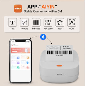 O Rtable 58mm INI Impresora térmica Reless Ireless Less Nkless Ticticker Ker Aker Para One Hone Herhermal Rrinters - Product Image 2