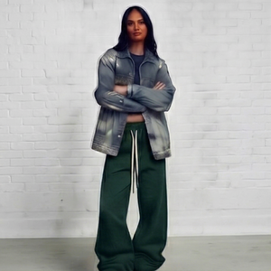 Trendy Winter Cotton Baggy <b>Sweatpants</b> Wide Leg <b>Oversized</b> Loose Streetwear Fit for Women - Product Image 3