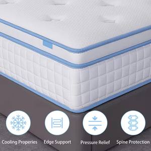 Matelas de lit bon marché Qualité Rapport qualité/prix Lit simple King Queen 5 zones Lit d'hôtel Matelas à ressorts ensachés <span class=keywords><strong>en</strong></span> gel de latex naturel à mémoire de forme - Product Image 3