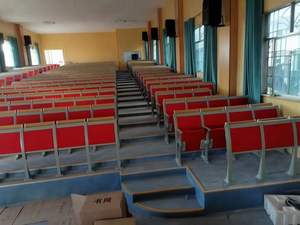 โรงเรียนประถมศึกษาโรงเรียนบันไดบรรยายฮอลล์เก้าอี้สองที่นั่งมหาวิทยาลัยบันไดเก้าอี้โต๊ะและเก้าอี้โรงเรียนชุดไม้ - Product Image 2