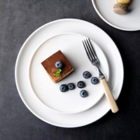Assiettes en céramique réutilisables portables en gros d'usine, grand ensemble de vaisselle en grès pour la maison et la cuisine, compatible micro-ondes