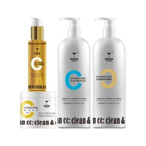 Logo personnalisé Shampooing à l'eau de riz fermentée Cheveux à force biologique Meilleure qualité Shampooing à la vitamine C Après-shampooing de marque privée - Product Image 2
