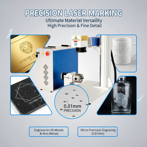 Máquina de Marcado Láser al por Mayor de Fábrica para Grabado y <span class=keywords><strong>Corte</strong></span> de Joyería, Oro, Plata, 30W, 50W, 60W, Metal, Acero Inoxidable, Latón, Piedra, Tazas - Product Image 4