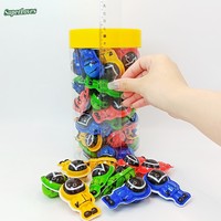 Chicle de Goma con Forma de Robot, Sabor Frutal, Colores Surtidos, en Frasco, para Fiestas Infantiles, Venta al por Mayor