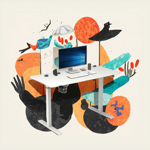 Escritorio de Pie Comercial Moderno de Tecnología Avanzada de Foshan, Escritorio de Acero Extensible Inteligente para Oficina, 100-160 cm, Contemporáneo, Precio Bajo - Product Image 2