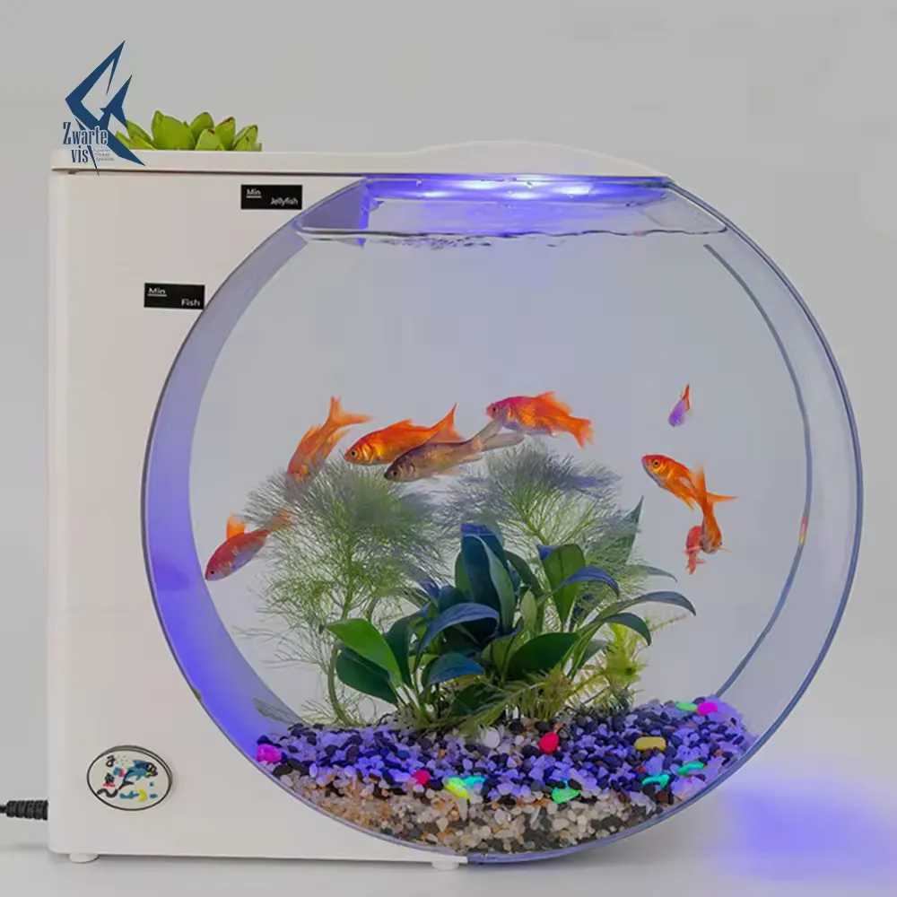 Multifunctionele Usb Desktop Mini Aquarium Aquarium Aquarium Huisdecoratie Aquaria Aquaria Voor Kwallen Aquarium