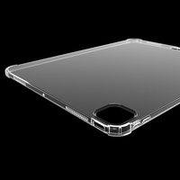 Étui pour tablette flexible antichoc résistant aux chutes pour Ipad Pro 13.0 étui pour tablette arrière Airbag transparent ultra mince avec quatre coins