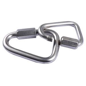Mosquetón <span class=keywords><strong>de</strong></span> acero inoxidable, cierre <span class=keywords><strong>de</strong></span> enlace <span class=keywords><strong>de</strong></span> conexión rápida, tipo triángulo - Product Image 1