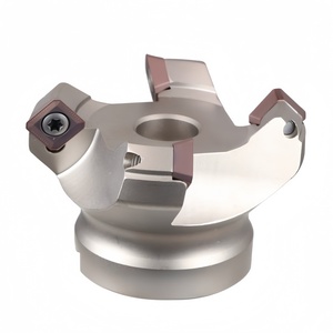 Fraise à face indexable à émbout carré en acier allié KM12, revêtement TiCN, pour alliage d'aluminium CNC, 45HRC, plusieurs cannelures, personnalisable - Product Image 4