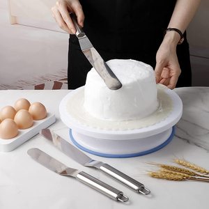 Longue spatule à gâteau en acier inoxydable, résistante au lave-vaisselle, grattoir à crème, spatules de cuisine, outils de pâtisserie pour gâteaux et crêpes - Product Image 6