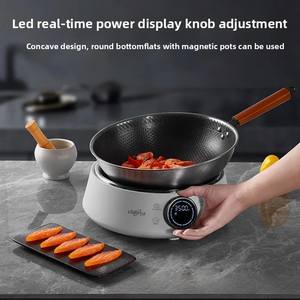 Cuisinière à Induction Concave Électrique Portable OEM 3500W Surface de <span class=keywords><strong>Cuisson</strong></span> à Induction Commerciale à Vitesse Rapide avec Commande à Bouton pour Usage en Cuisine - Product Image 3