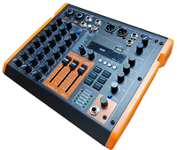 Console de mixage analogique métallique OEM SL4K pour diffusion en direct, 4 canaux, Type-C OTG, haute performance, avec fonction Loop-Back et effets audio professionnels