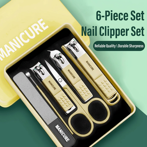 Set de Cortauñas de Acero Inoxidable 14 en 1, Kit de Manicura y Pedicura de Viaje con Estuche, Herramientas de Cuidado Personal con Logotipo Personalizado - Product Image 6