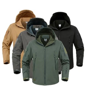 Chaqueta Táctica con Capucha para <span class=keywords><strong>Hombre</strong></span> para Exteriores, Uniforme <span class=keywords><strong>Impermeable</strong></span> Softshell para Caza, Pesca y Montañismo, <span class=keywords><strong>Abrigo</strong></span> Táctico - Product Image 2