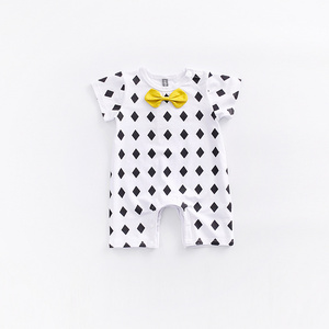 Ropa de bebé al por mayor de Turquía: Pelele de verano con lazo para bebé niño, ropa de bebé feliz - Product Image 3