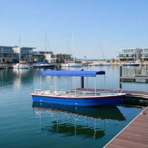 Yate Deportivo de Lujo con Consola Central, de Aluminio, 5.5m/18 pies, Motor Fuera de Borda de 60HP, Soldado, para Pesca, Crucero, Río, Entretenimiento - Product Image 4