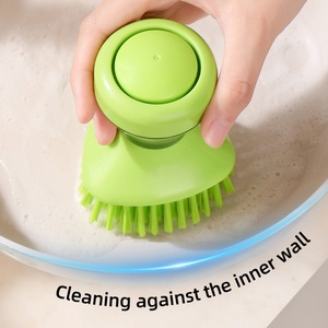 Unique Multifunctional <b>Kitchen</b> Gadgets Cleaning Brush Household Wash Tools Automatic Brush Self Storage Liquid Pot Brush - Product Image 6
