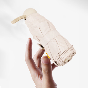Parapluie de <span class=keywords><strong>voyage</strong></span> et d'extérieur, pliant en cinq sections, classique, avec logo personnalisé, promotionnel, petit format de poche, protection UV et anti-pluie, ouverture manuelle, en fibre de verre - Product Image 6