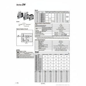 เครื่องพ่นสุญญากาศระบบนิวเมติก SMC ZM101H-J5LOZ ชิ้นส่วนนิวเมติก - Product Image 1