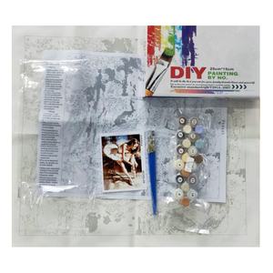 Gran oferta, decoración del hogar, Kits de pintura por números DIY para niños/adultos, arte de pared, chica <span class=keywords><strong>Sexy</strong></span>, pintura al óleo pintada a mano por números - Product Image 5