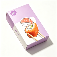 Boîte d'emballage en papier de luxe personnalisée pour gâteaux de sushi à emporter, boîte magnétique pour crêpes et sushis avec inserts et D