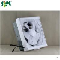 Ventilateur de toit mural pour grenier, 10 pouces, à persiennes, double alimentation solaire et électrique, ventilation DC, ventilateur d'évacuation intérieur en plastique