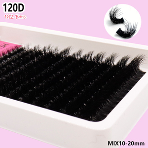 Faux <span class=keywords><strong>cils</strong></span> faits main en PBT, 12 rangées, 240 pièces, <span class=keywords><strong>courbure</strong></span> <span class=keywords><strong>CC</strong></span>/D/DD, DIY pour <span class=keywords><strong>cils</strong></span> segmentés 60D/80D/100D/120D/160D, 12-20mm - Product Image 1