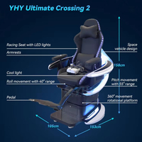 YHY Ultimate Crossing Game, simulateur de toboggan aquatique de Noël en réalité virtuelle, machine importée de Chine, jeux de parc d'attractions
