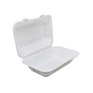 Conteneur à clapet de canne à sucre Service OEM Vente en gros compostable biodégradable de qualité alimentaire biodégradable étanche - Product Image 4