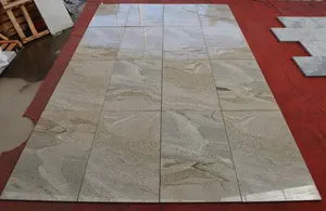 Natürlicher Granito Golden Landscape Granit Goldgelber Granit Polierte zuges chnittene Fliesen für Bodenbeläge und Wand verkleidungen