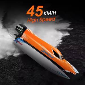 Popular <span class=keywords><strong>WLtoys</strong></span> RC Speed Boat 2,4 GHz 2CH 45 km/h Motor sin escobillas Control remoto Racing Ship Model Kids Toys - Product Image 3