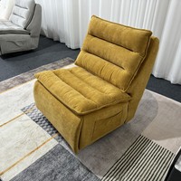 Moderner Armlehnenloser Relaxsessel Multifunktionaler Cloud-Stoff-Polstersessel Elektrisch Drehbarer Einzelner Lounge-Sofabett Ein Jahr Garantie