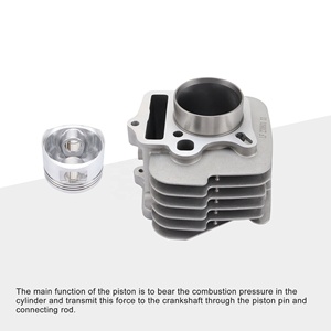 GOOFIT Doublure de cylindre en aluminium de 52,4 mm avec joints de piston de remplacement pour moteurs horizontaux Lifan 125cc <span class=keywords><strong>LF125</strong></span> Dirt Pit Bike ATV - Product Image 4